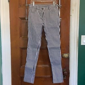 Black and White Striped Women’s Pants